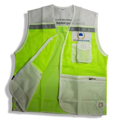 Áo phản quang lưới có túi 